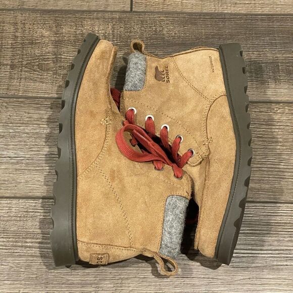 Sorel Madson Waterproof Moc Toe Boot Kids Boys Brown Size 4 - Picture 10 of 16
